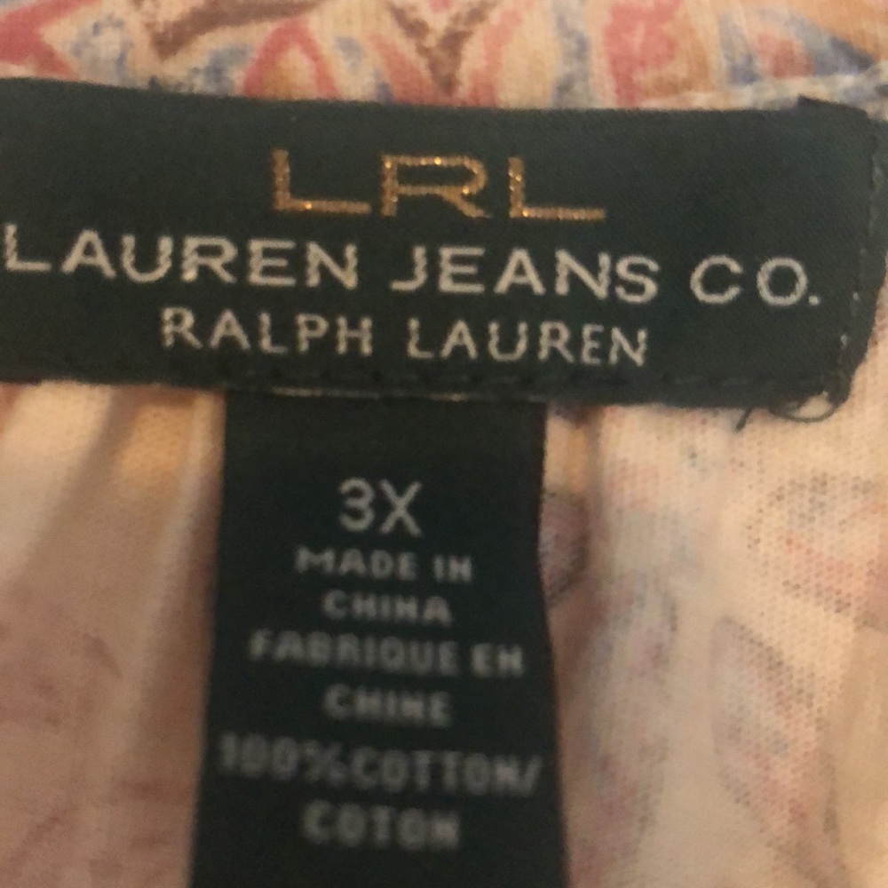 LRL Lauren Jeans Blouse 3X - Picture 3 of 5